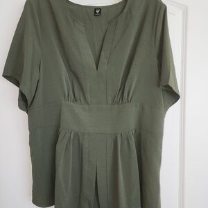 SHEIN Deep Olive Blouse